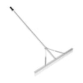 VEVOR Landscape Rake, 36" Head Aluminum Lake Weed Rake with 75" Long Handle for Loosening Soil, Lawn Care, Weeding