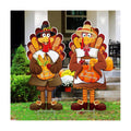 Capoda 2 Pcs Large Thanksgiving Turkey Yard Sign Decor, 29.3 x 12.6in