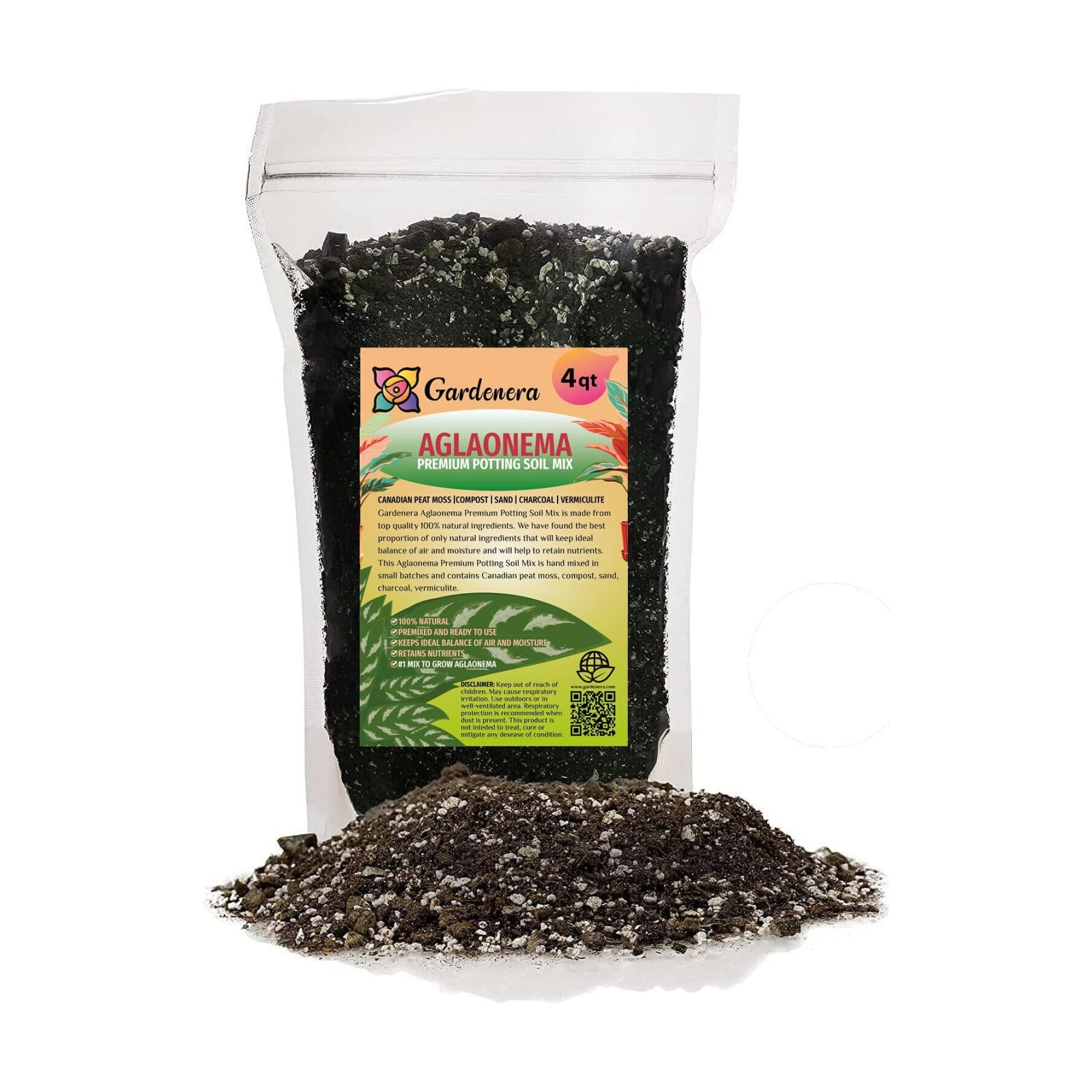 Aglaonema Potting Mix - Promote Strong Roots and Vibrant Foliage with Our Premium Blend - 4 Quart, MAIN-AGLAONEMA-4QT
