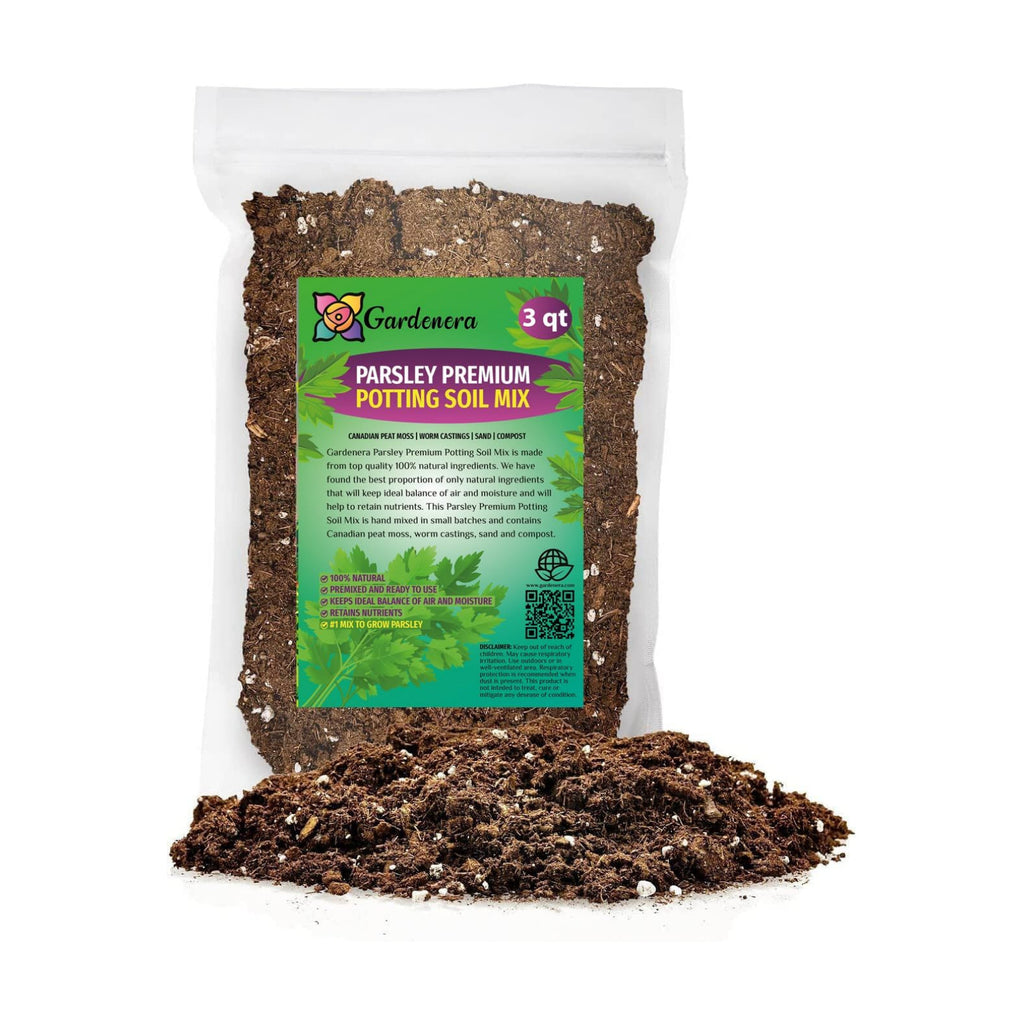 Parsley Plant Potting Soil - Enhance Flavor and Health with Professional Grade Nutrient-Rich Mix - 3 Quart