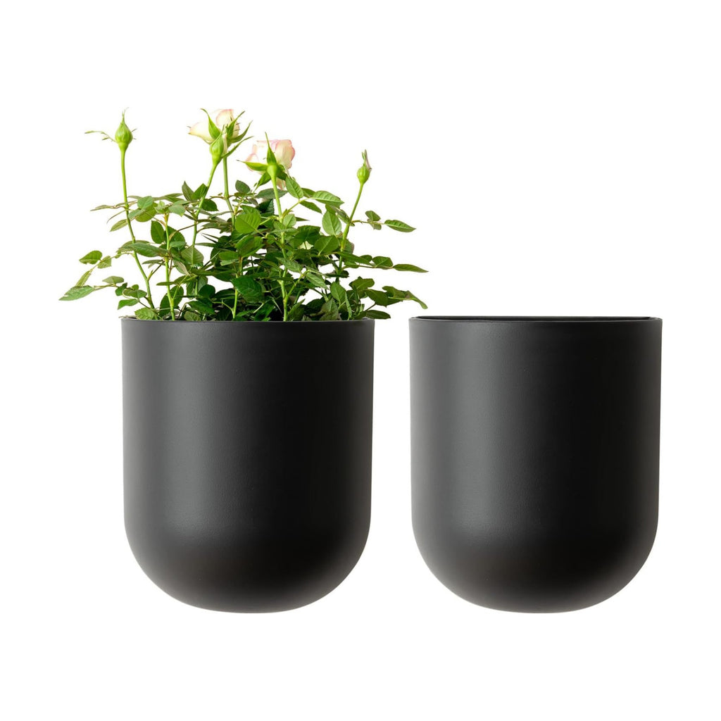 LA JOLIE MUSE Wall Hanging Planters for Indoor Plants，Hanging Flower Pots for Air Plants Succulent, Set of 2