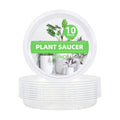 10 Pack Clear Plant Saucer Versatile Clear Plastic Plant Pot Saucer Set Multiple Clear and Transparent for Indoor and