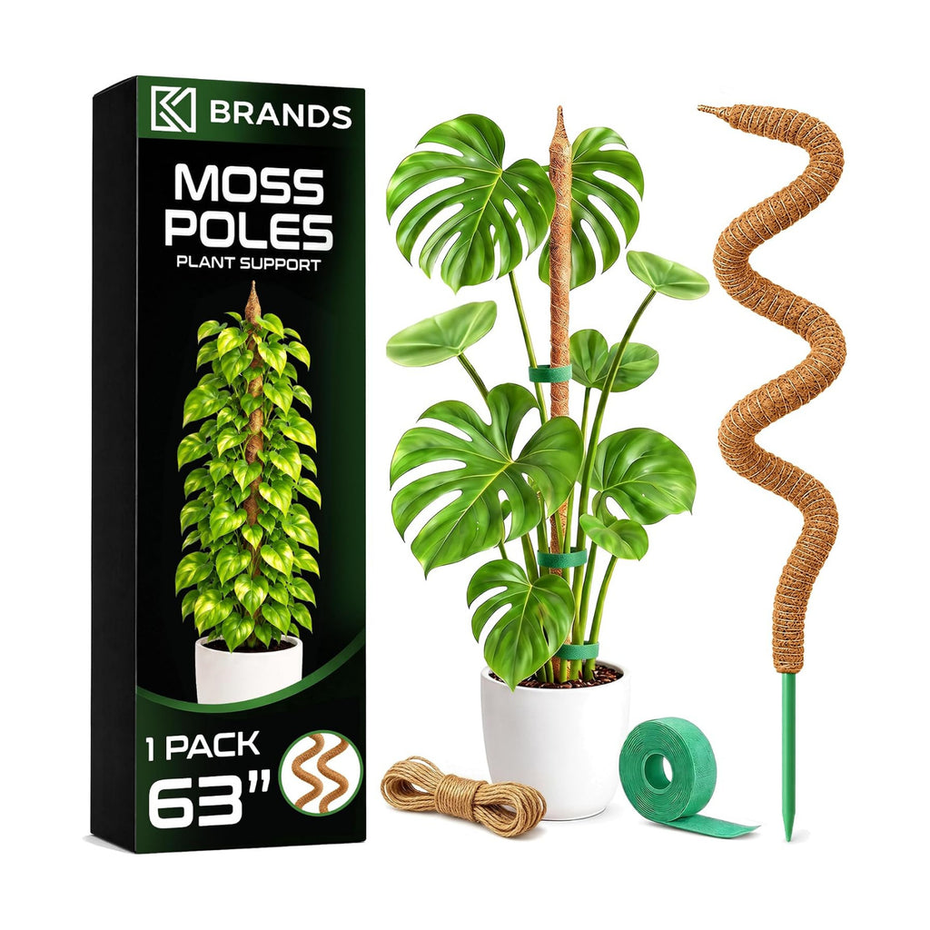 63'' Moss Pole Monstera Plant Support for Climbing Indoor Plants