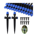HUISUYTON 36 Pcs Push-to-Fit Drip Irrigation Emitters for 1/4 inch Tubing | Quick-Connect Drip Emitters on 5.8" Sturdy