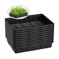 SOLIGT Extra Thick Heavy Duty 10 Pack Seed Starting Trays 14 * 10.8 * 2.3" | Microgreens Growing Trays Seedling Plant
