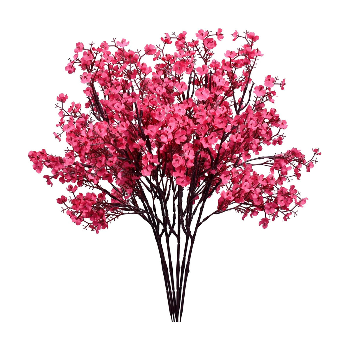 Mandy's 6 Bundles Artificial Hot Pink Baby’s Breath Flowers