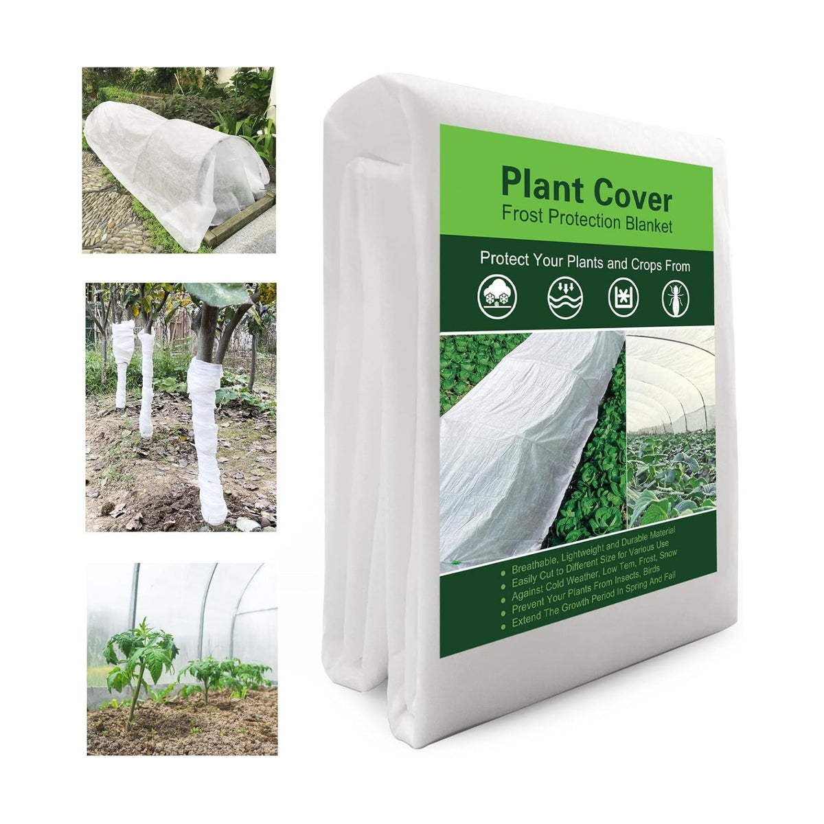 Plant Covers Freeze Protection 6.5x16ft Frost Cloth for Winter Outdoor