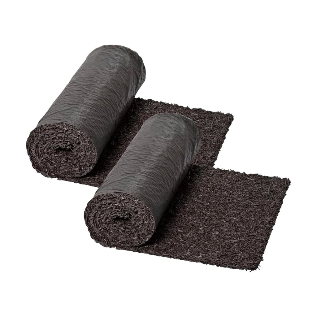 Gardener's Supply Company 100% Recycled Rubber Walkway- 8' x 2' (2 Pack) | Natural Looking Permanent Mulch Solution