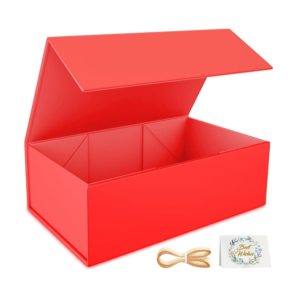 RYDDOY Red Gift Box, 12x6x4'' Gift Boxes with Lids for Presents