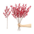 Mklsit 6 Pack Artificial Red Berry Stems 25.2", Long Christmas Red Berries