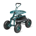 VEVOR Garden Cart Rolling Workseat with Wheels, Gardening Stool for Planting, 360 Degree Swivel Seat, Wagon Scooter