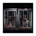 Newwiee 2 Pcs Scary Halloween Curtain Window Silhouette Cover, Blood Ghost