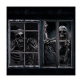 Newwiee 2 Pcs Scary Halloween Curtain Window Silhouette Cover, Skull