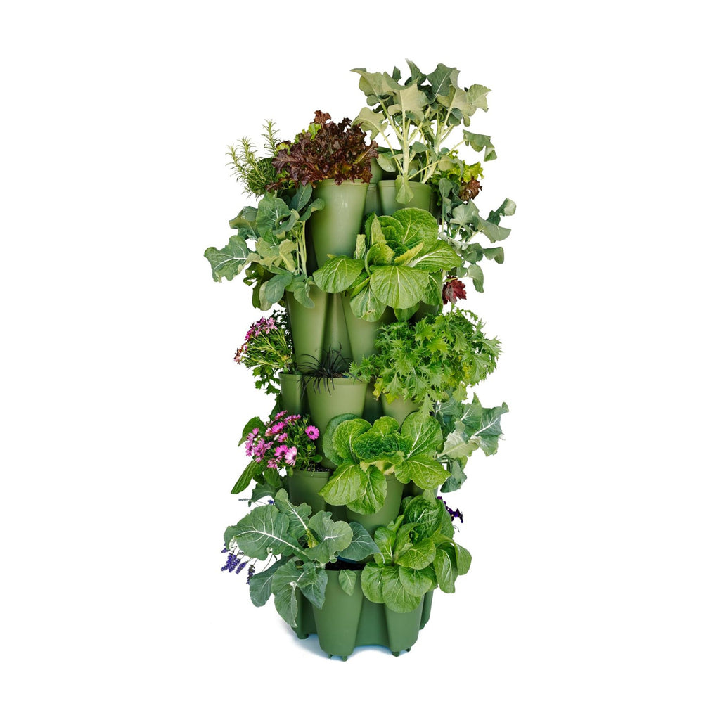 Patented Large 5 Tier Vertical Garden Planter with Patented Internal Watering System Great for Growing a Variety of