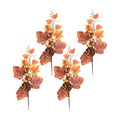 Fall Floral Picks 4PCS, Maple Leaf Pinecone Berries Branch Artificial Autumn Picks and Sprays for Farmhouse Autumn Vase Halloween Thanksgiving Decor