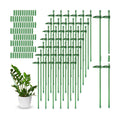 meekoo 120 Pcs 12 Inch Adjustable Plant Support Stakes for Indoor Outdoor Garden Orchid Stick Single Stem Plant Cage