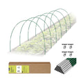 RIFNY 36 PCS Garden Hoops for Raised Beds, Greenhouse Hoops for Row Cover | Long Grow Tunnel, Rust-Free Fiberglass