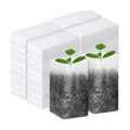 1000 Pcs Seed Non Woven Plants Nursery Bags 5.9 x 6.3 Inch Fabric Seedling Pots Grow Bags Plants Pouch for Vegetables