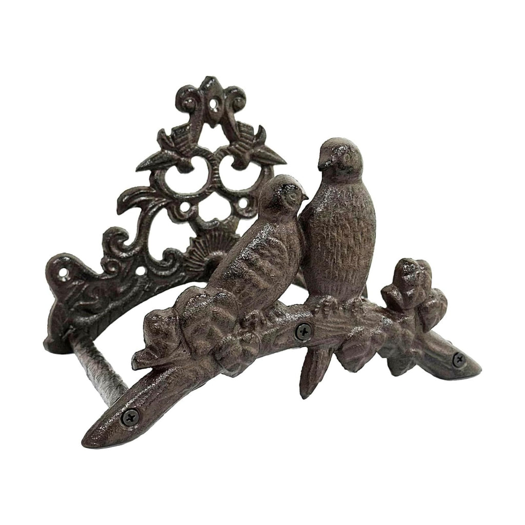 Garden Hose Holder Cast Iron Heavy Duty Water Hose Hanger, Outside Wall Mount, Solid Metal Decorative