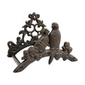 Garden Hose Holder Cast Iron Heavy Duty Water Hose Hanger, Outside Wall Mount, Solid Metal Decorative