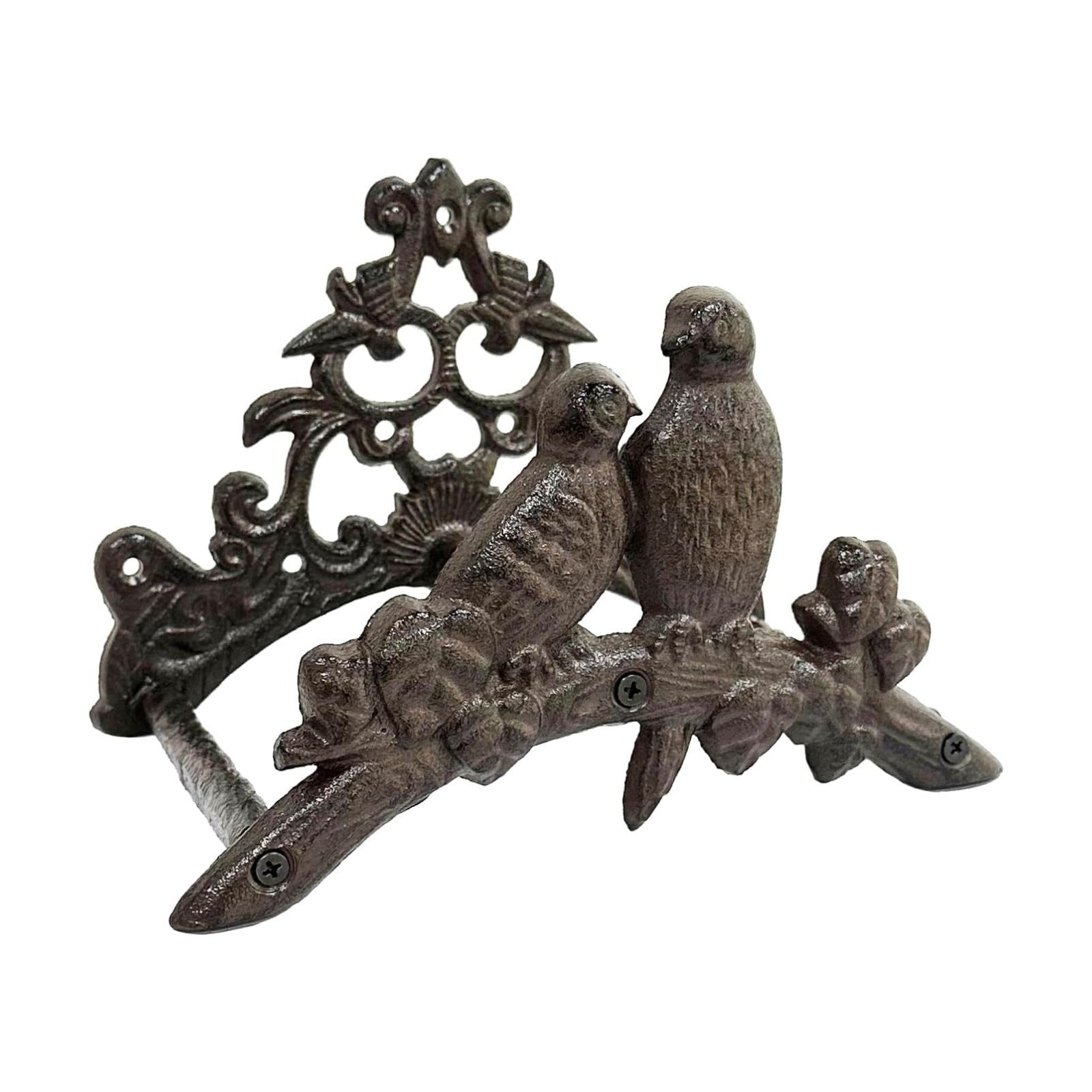 Garden Hose Holder Cast Iron Heavy Duty Water Hose Hanger, Outside Wall Mount, Solid Metal Decorative