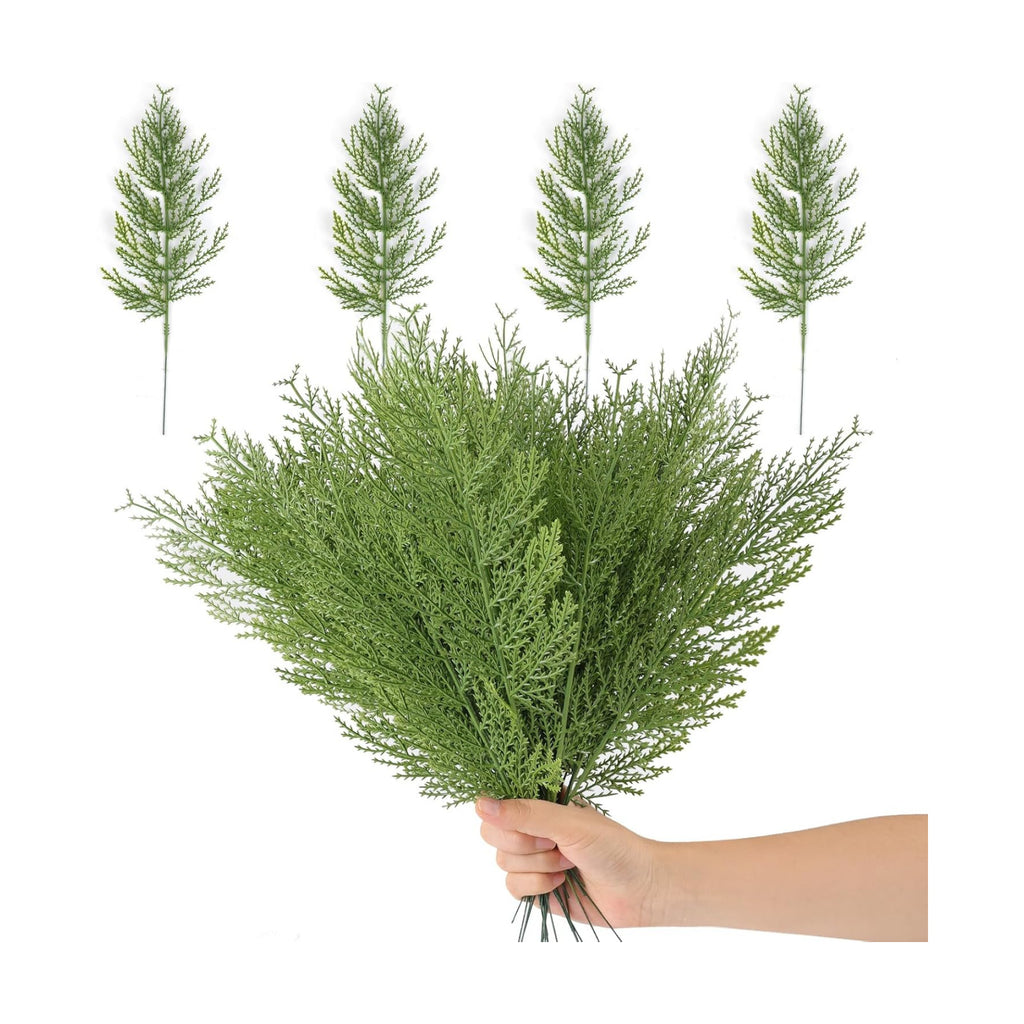 Hananona Artificial Pine Branches for Christmas Decoration 80 Pcs, Green