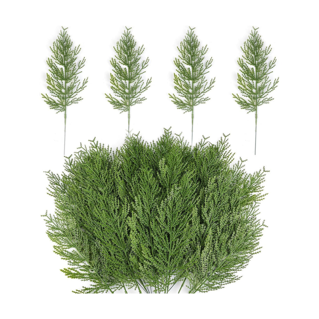 Hananona Artificial Pine Branches,40Pcs Christmas Cedar Greenery Stem Picks