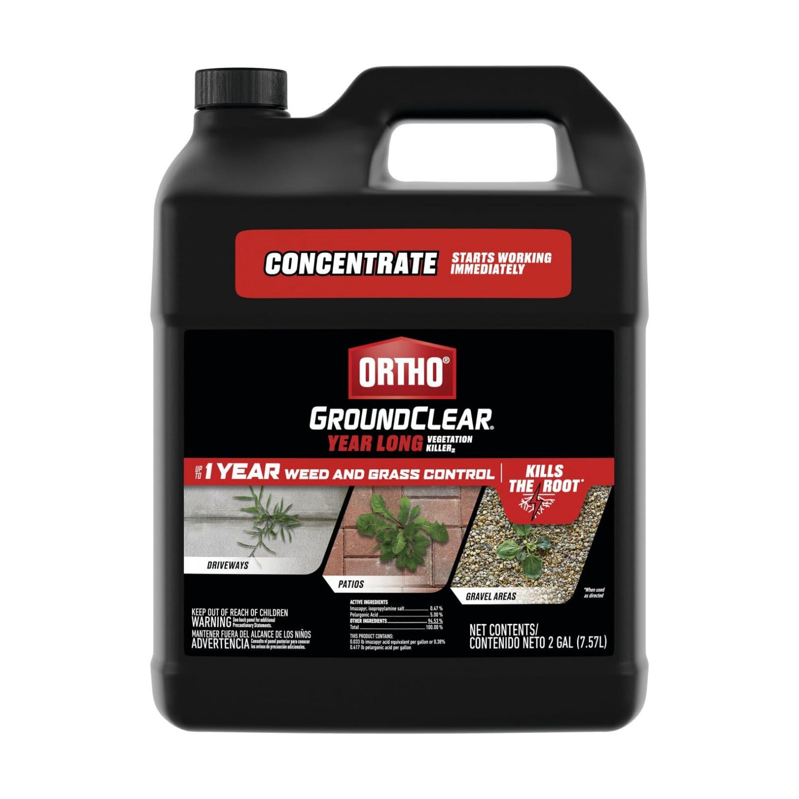 Ortho GroundClear Year Long Vegetation Killer2 Concentrate, 2 gal. | Weed Killer Concentrate, Kills and Prevents Weeds