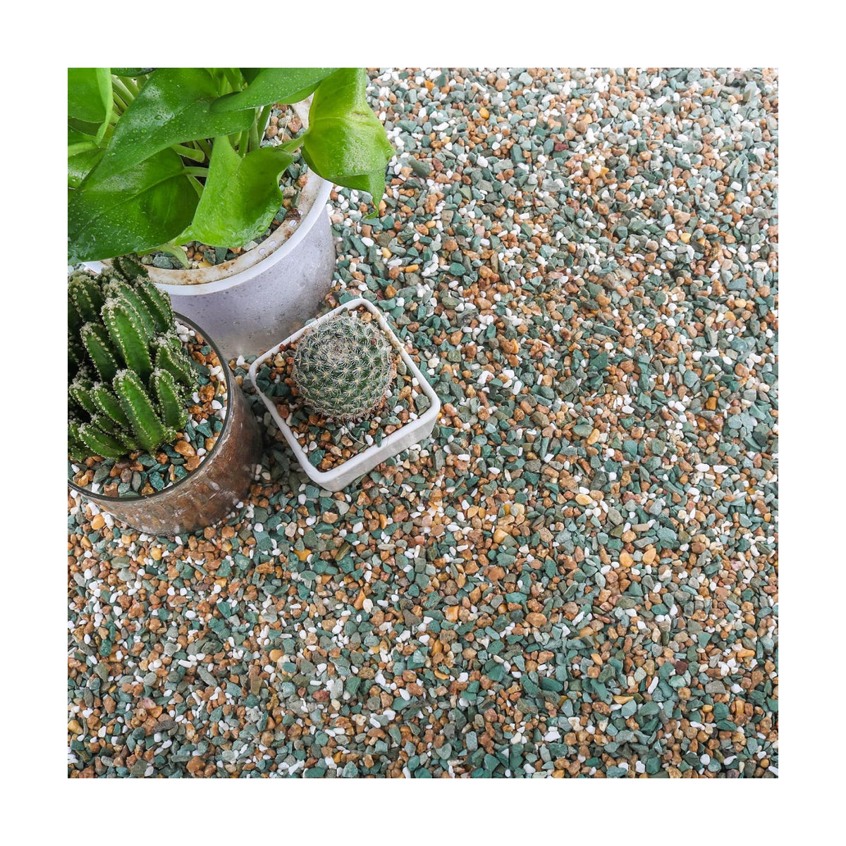 18lb Mix Rocks for Plants in Door -Mix Perlite,Maifanitum Stones,Zeolites Rocks for Bonsai Succulent Cactus Potting Soil and Vase Fillers, Fairy Gardening,Top Dressing