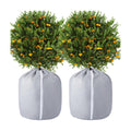 Tlswshsy 2 Pack Plant Winter Protection Pot - 27.6" x 25.6" Flower Pot Protection Bag - Anti-Frost Winter Pot Plant