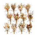 Layhit 12 Pcs Mini Dried Flower Bouquet Boho for Wedding,Rustic