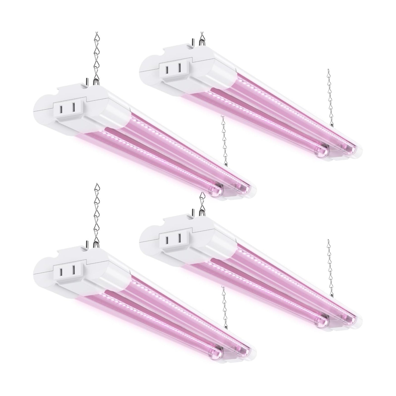 Sunco 4 Pack 2FT LED Grow Light, Full Spectrum, 20W | Indoor Lighting, for Seed Starting, Seedling, Indoor Plants, Plug