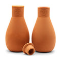 Olla Watering Pots with Lids, Terracotta Mini 2 Pack | Waters plants up to 1 ft in diameter; for gardens, raised beds