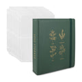 Wildgoose Seed Binder - Garden Seed Packet Organizer, Storage Book, Green | 50 sheet protectors hold 200 envelopes