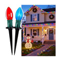 Christmas Pathway Lights Outdoor,51.4 Ft C9 Lights with 40 Multicolor Bulbs