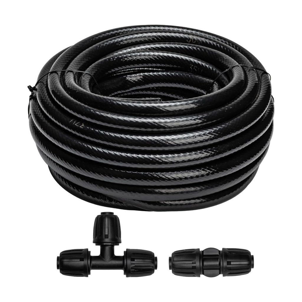 Maotong 40 FT 1/2 inch Drip Irrigation Tubing Main Line Hose Tube for Garden Irrigation System (Includes 1/2" Straight