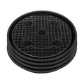 Plastic Plant Saucer Stand,4-Pack 14 inch, Elevated Plant Saucer Self-Watering Fabric Pot Base, Use Nonwoven Grow Bags