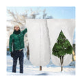 2 Pcs Winter Plant Covers Freeze Protection, Frost Cloth Blankets, 3 oz/yd² Frost Covers with Zipper Drawstring, Frost