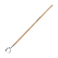 Berry&Bird Action Hoe, 63'' Stainless Steel Hula Stirrup Hoe, Wooden Grip | Dual-edge stainless steel loop blade