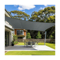 Cool Area Sun Shade Sail for Patio Backyard, Rectangle 12x16ft, Dark Grey | 95% UV Protection. 85%-90% Shading Rate.