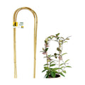 Jollybower Natural U-Hoops Bamboo Plants Trellis 4Ft, Garden Trellis U-Shape for Climbing Plants, Garden Arch Support