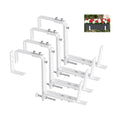 Y&M 4 Pcs Deck Railing Adjustable Planter Box Brackets (6 to 12.5 in), Universal Heavy Duty Iron Flower Box Brackets