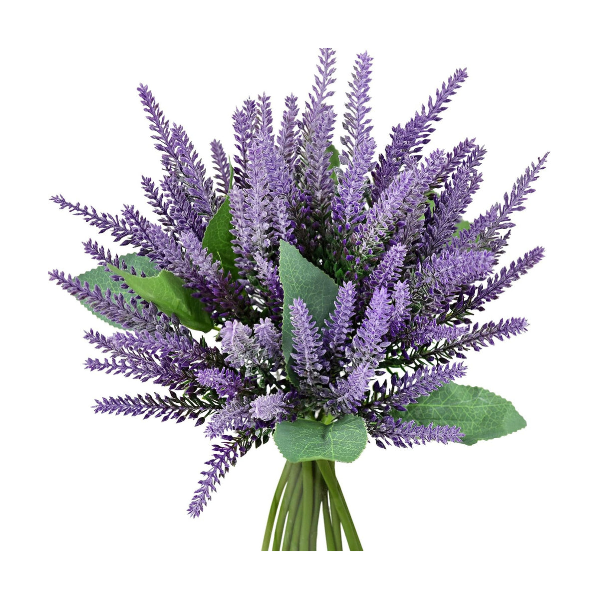 FiveSeasonStuff Dark Purple Lavender Artificial Flowers 14.6 inches 10 Stems