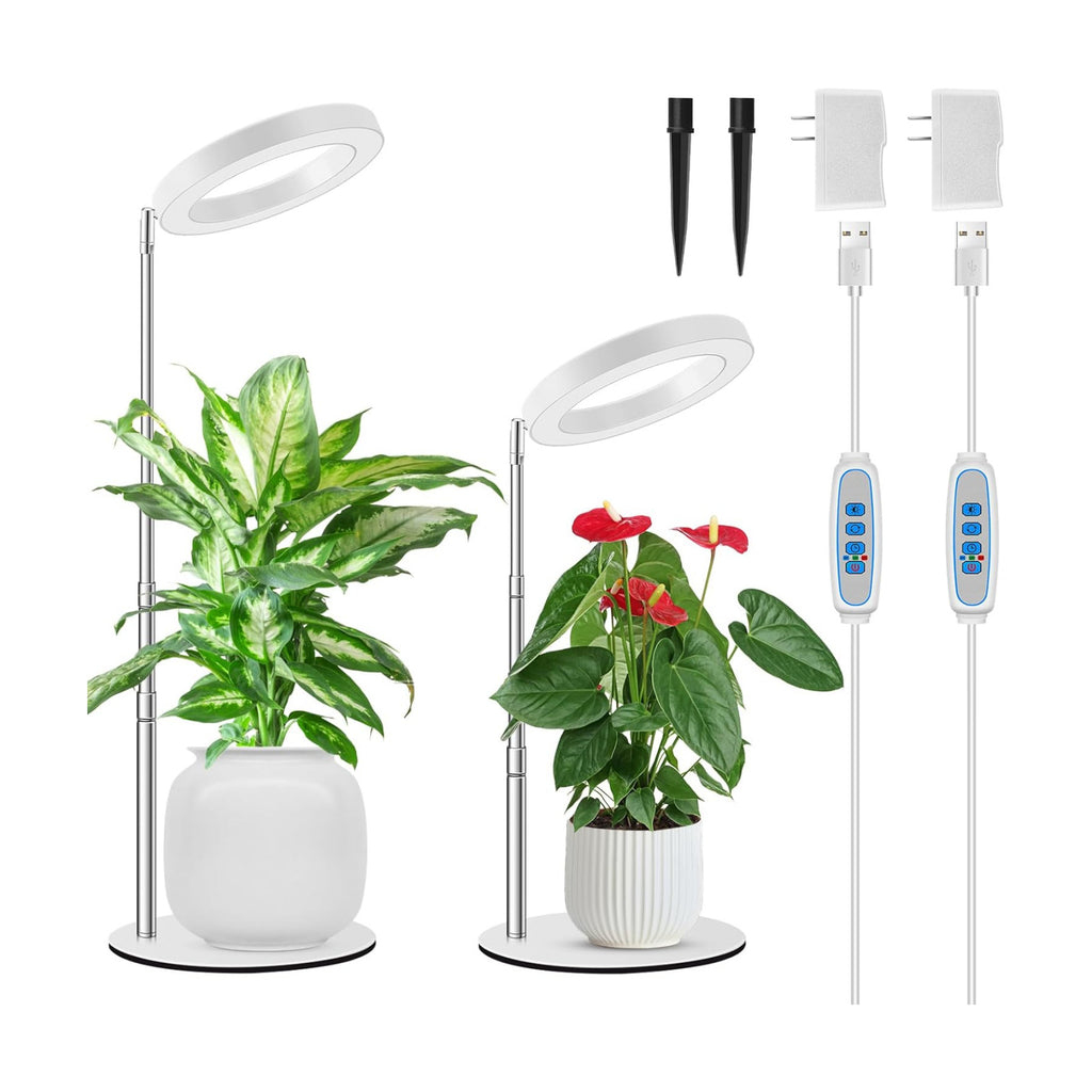 Kullsinss Grow Lights for Indoor Plants, 80 LEDs Full Spectrum Plant Lights for Indoor Growing with 2 Mounting Options