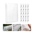 Tefola Plant Covers Freeze Protection with 20 Stainless Steel Clips, 10 x 29.5Ft Frost Cloth Plant Blankets Floating