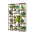 Bamworld 62.2'' Tall Plant Stand Indoor Large Plant Shelf for Multiple Plants Wood Flower Stand Outdoor Hanging Plant