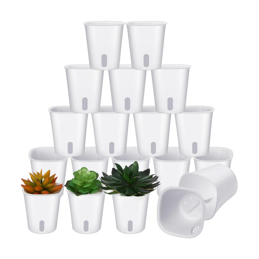 20 Pcs 3 Inch Self Watering Planters with Water Level Indicator