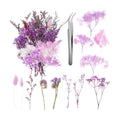 Real Dried Flowers, Natural Dry Flowers Mixed Natural Pressed Flowers Flores Secas Dried Florals for Crafts,Resin,Candle Making (Purple)