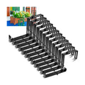 Leinuosen 12 Pcs Adjustable Window Boxes Brackets Planter Box Bracket Heavy Duty Deck Railing Hanging Flower Stand for