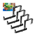 Leinuosen 4 Pcs Adjustable Window Boxes Brackets Planter Box Bracket Heavy Duty Deck Railing Hanging Flower Stand for
